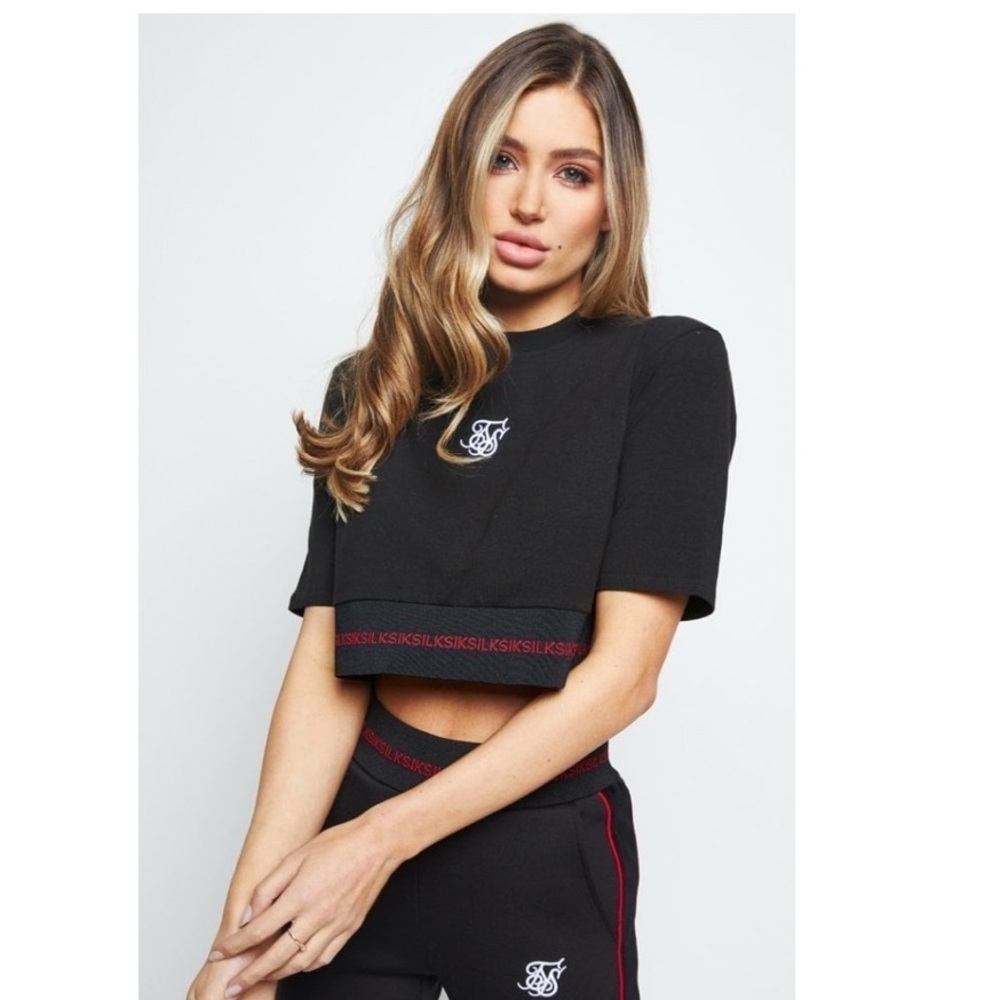SikSilk | Imperial Crop Tee Short Sleeve Size 4